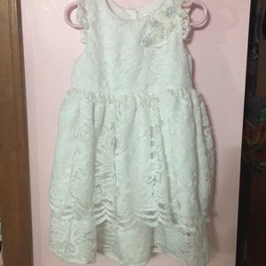 Girls toddler size 4T white dress